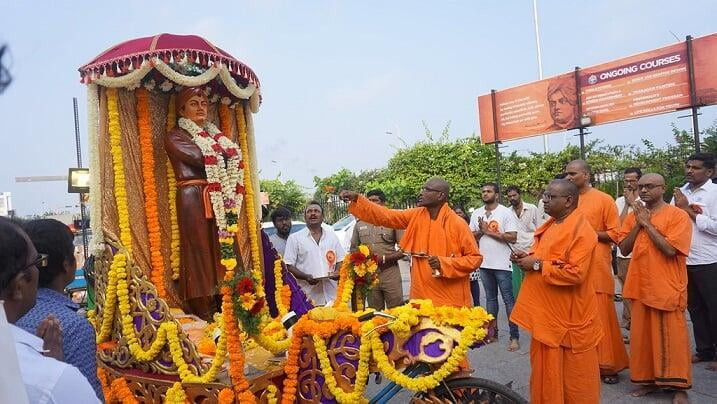 Procession of Swami Vivekananda Ratha at Triplicane 2020 (Photos)